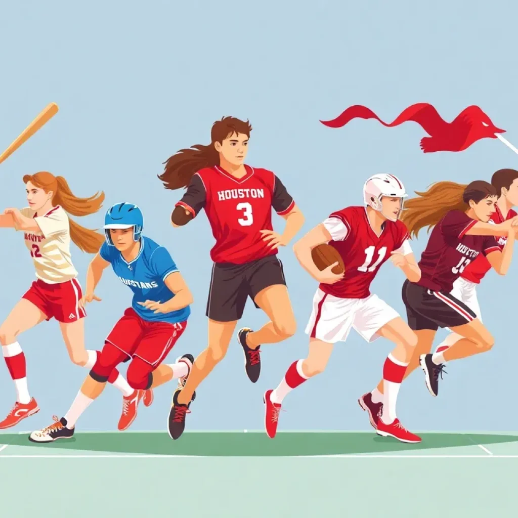 Collegiate athletes competing at the University of Houston