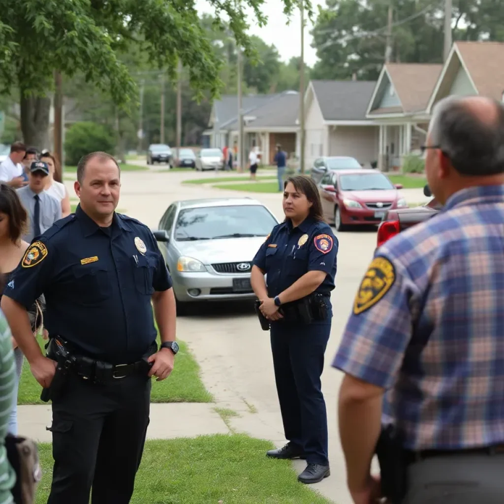 Houston neighborhood community engagement for missing person alert