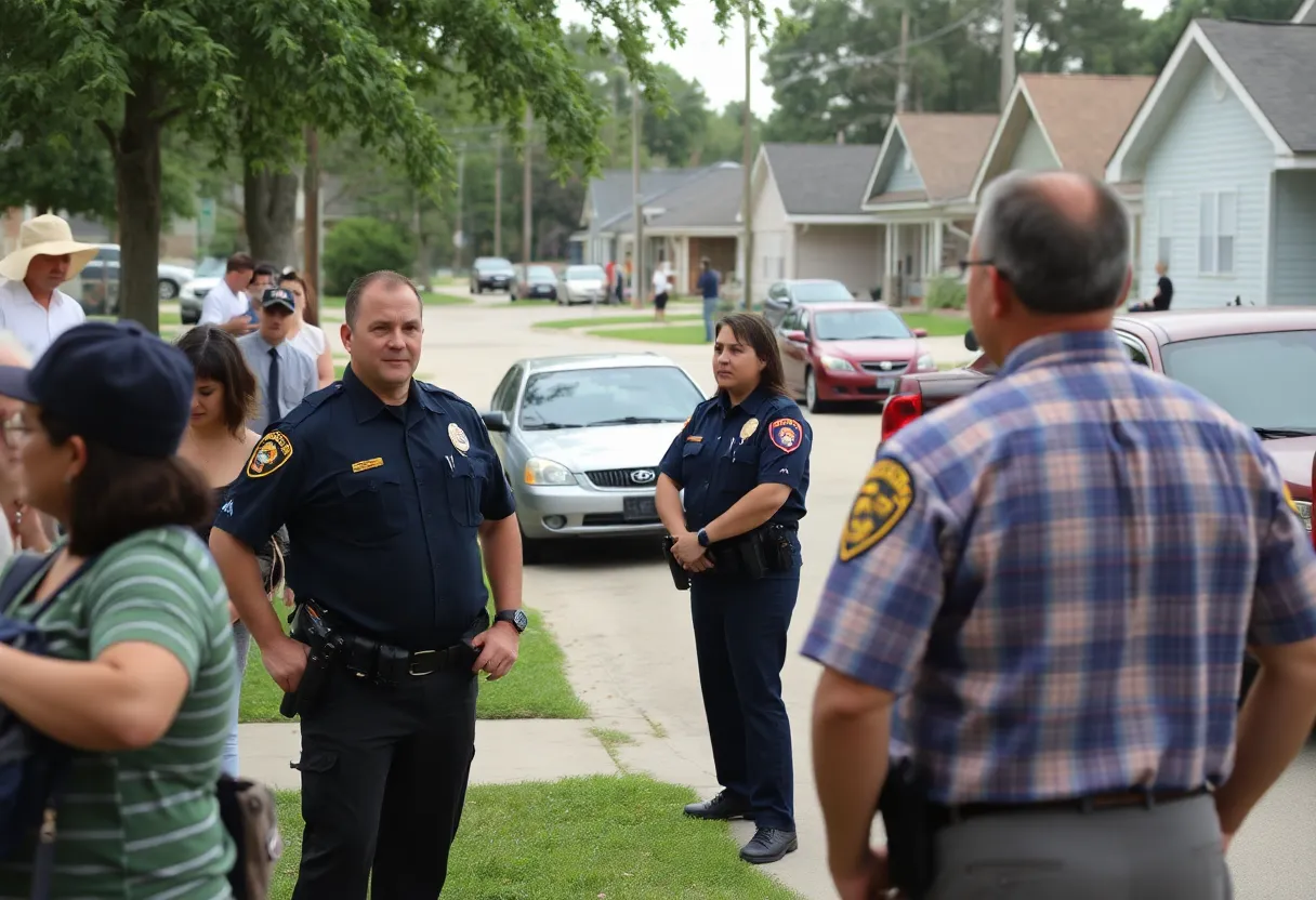 Houston neighborhood community engagement for missing person alert