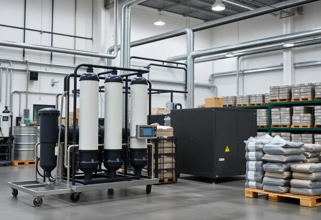 DESOTEC mobile filtration service center in Houston