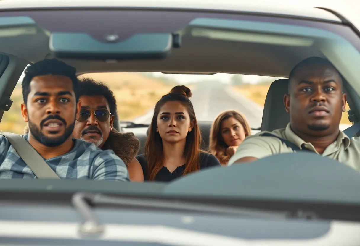 Family confronts police during a road trip