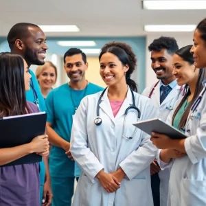 Collaboration among healthcare professionals in a hospital