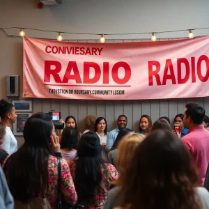 Houston community radio station celebration event.