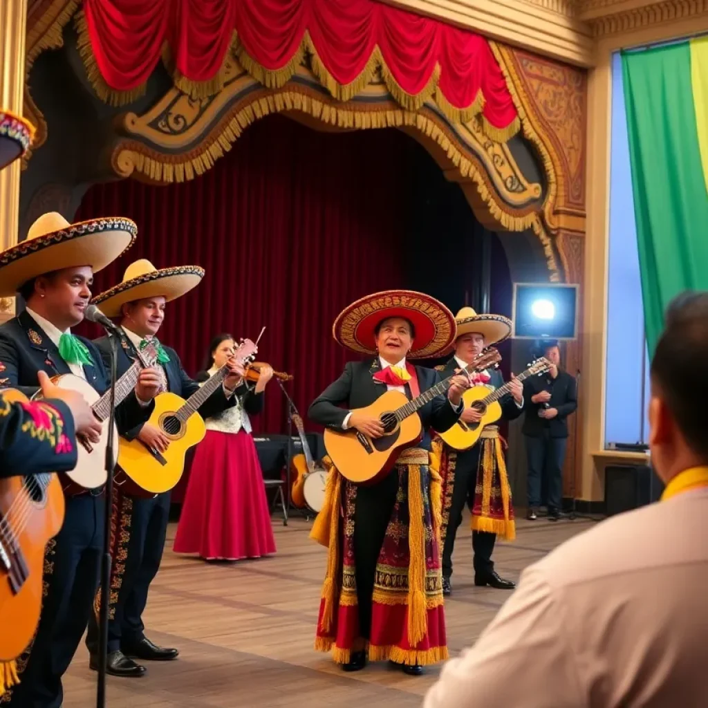 Mariachi band performing at Houston Mariachi Festival