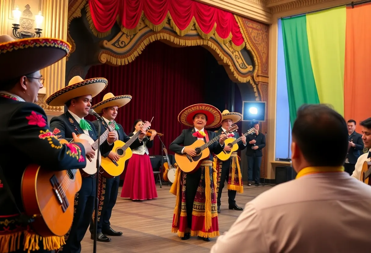 Mariachi band performing at Houston Mariachi Festival