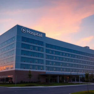 Exterior view of Houston Methodist Hospital showing modern architecture.