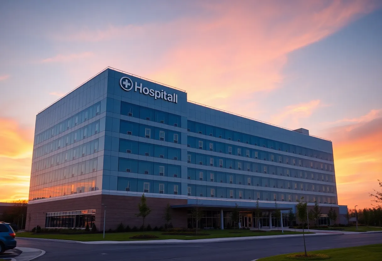 Houston Methodist Hospital building with modern architecture