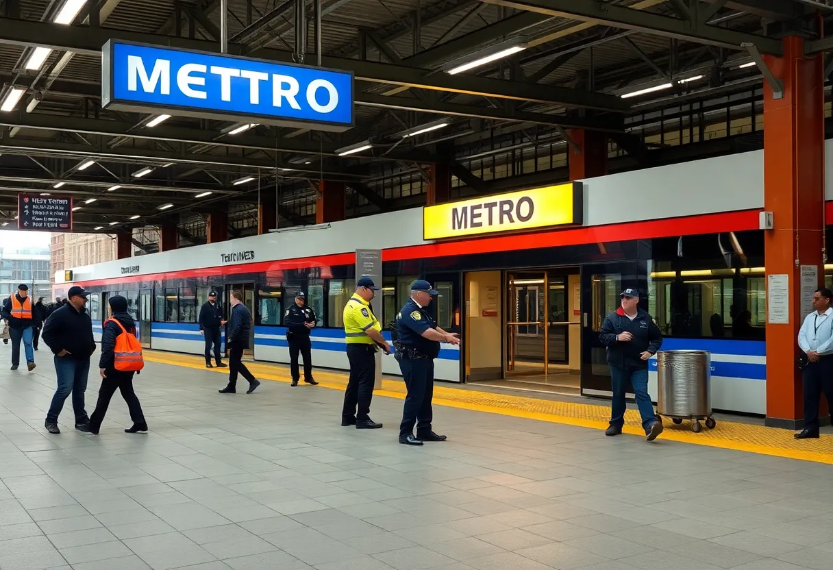 Investigation at METRO transit center after shooting incident