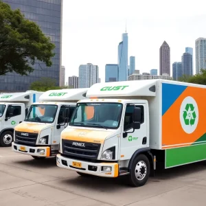 New recycling trucks in Houston