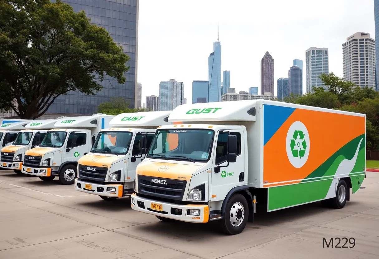 New recycling trucks in Houston
