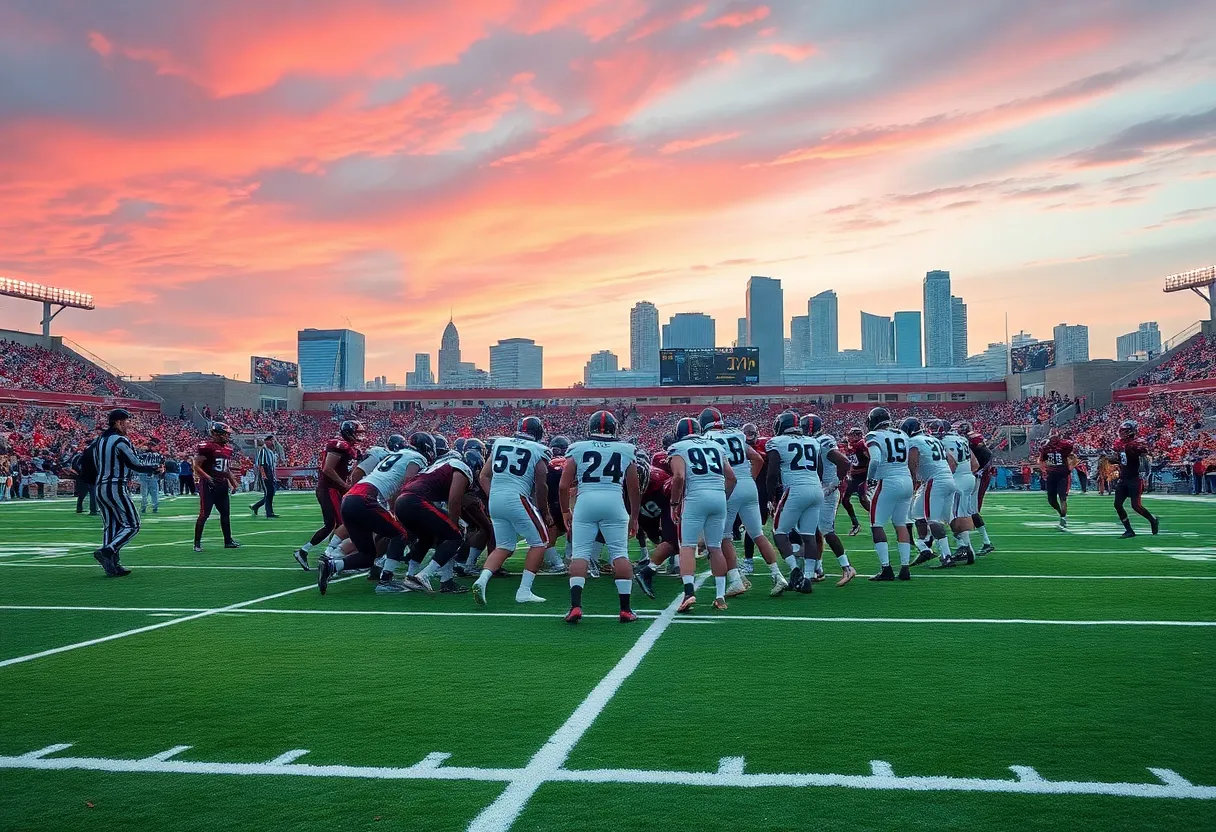 Houston Texans football team in action on the field
