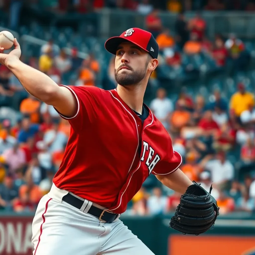 Relief pitcher for Houston Astros in a game