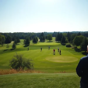 View of a golf course at Sam Houston State University