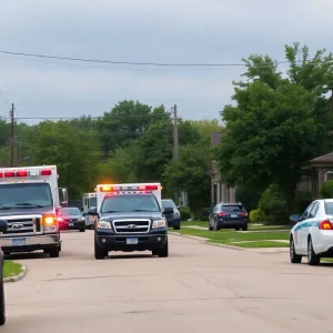 Emergency vehicles at a shooting scene in Southeast Houston