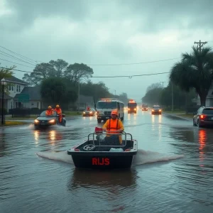 Flooded streets in Texas highlighting the impact of natural disasters