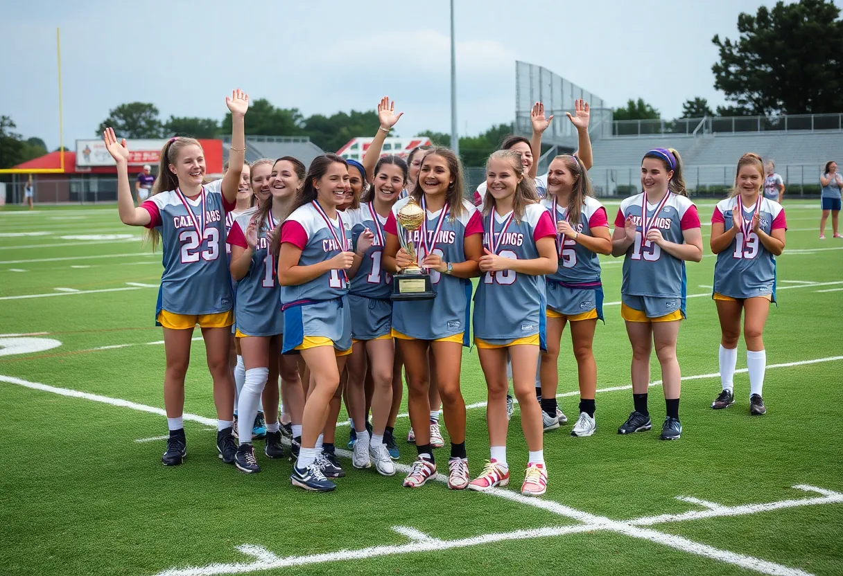 Texas Fury Texans celebrating their championship win