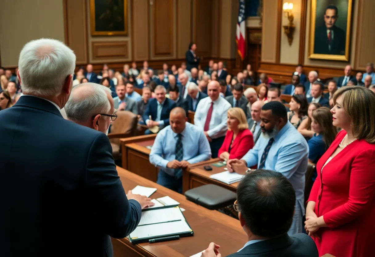 Texas legislative session focusing on redistricting matters with diverse stakeholders.