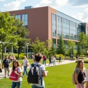 Students at Rice University and University of Houston campus