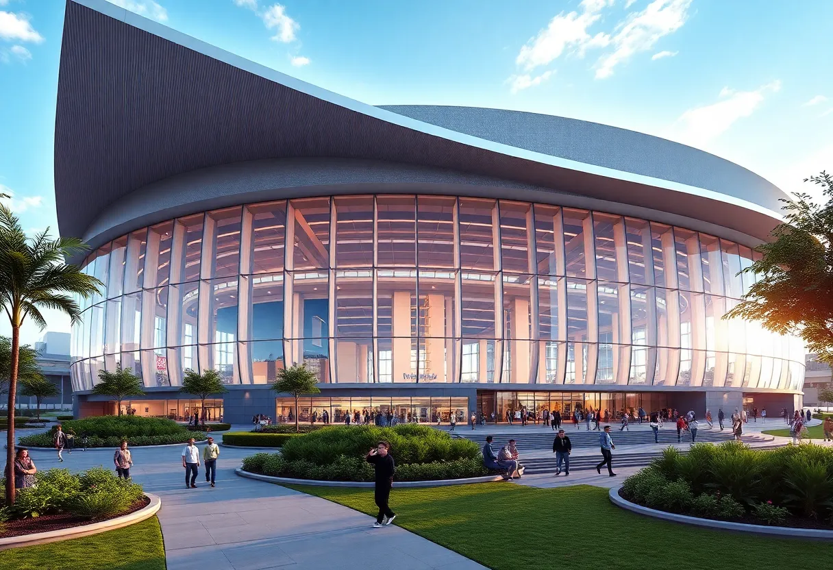 Conceptual design of the revitalized Astrodome as an entertainment venue.