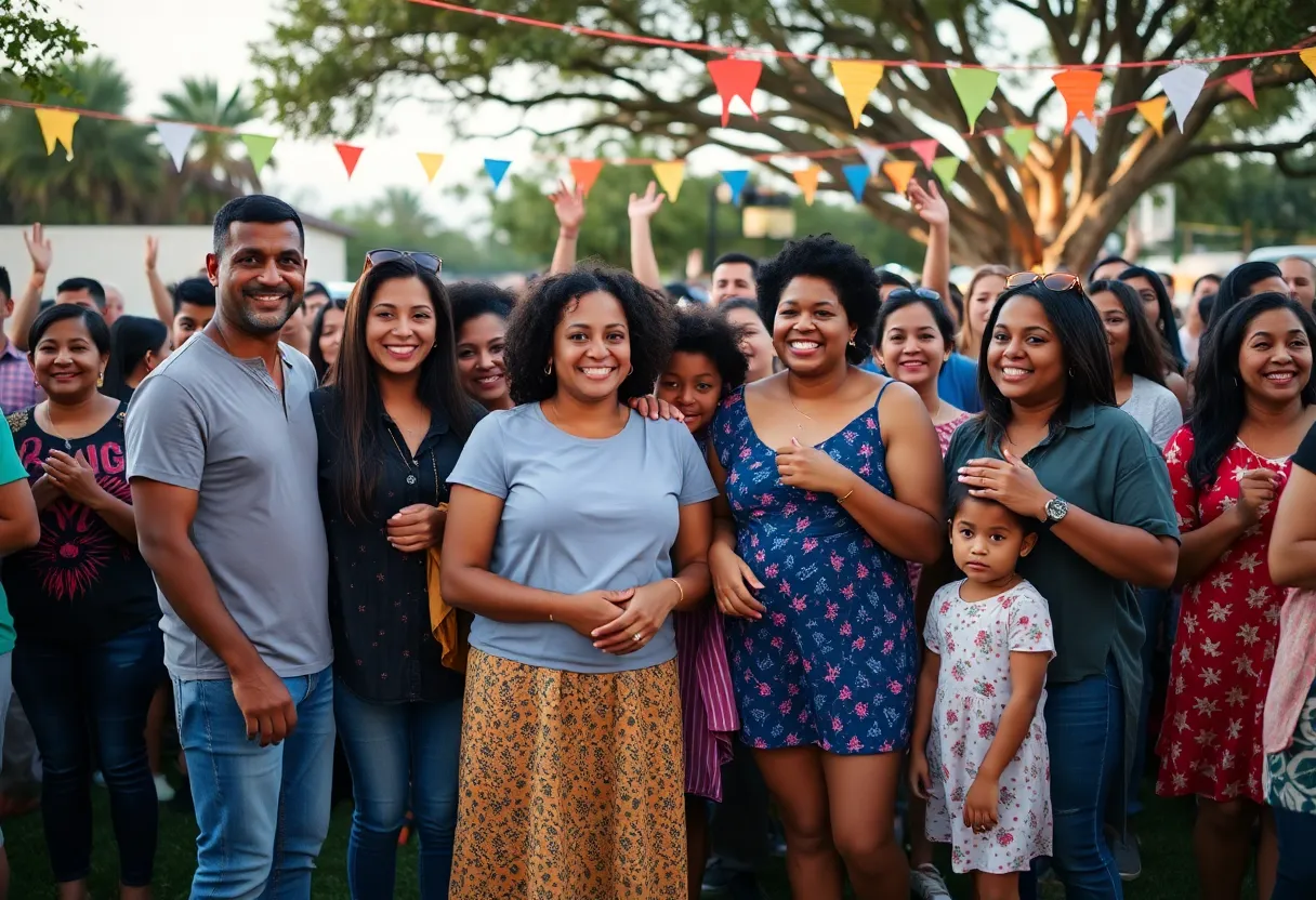 Families coming together in celebration post-Hurricane Katrina
