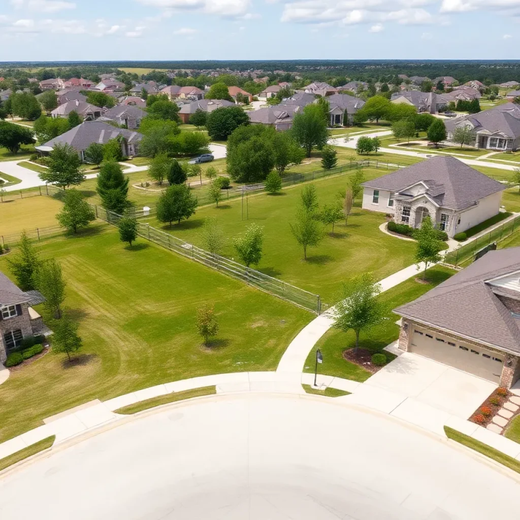 Family-friendly neighborhood in Cypress, Texas