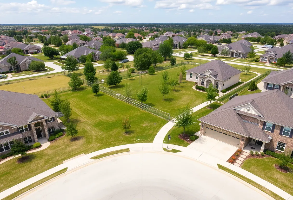 Family-friendly neighborhood in Cypress, Texas