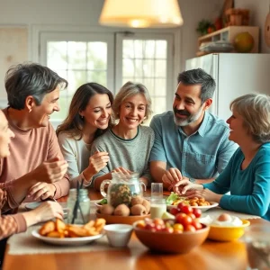 Family sharing memories in remembrance of Susan Lynette Christ