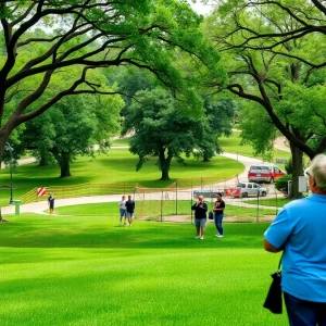 Hermann Park construction and community members voicing concerns.