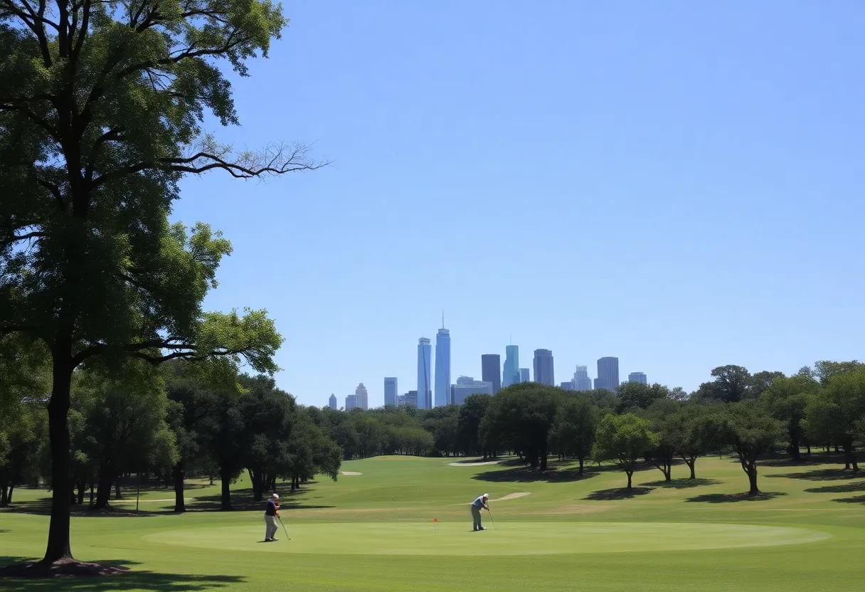Scenic view of Hermann Park Golf Course in Houston