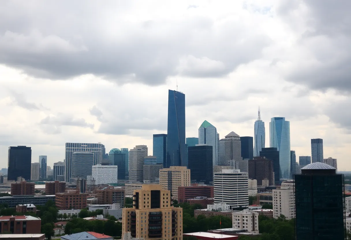 Business district in Houston, Texas