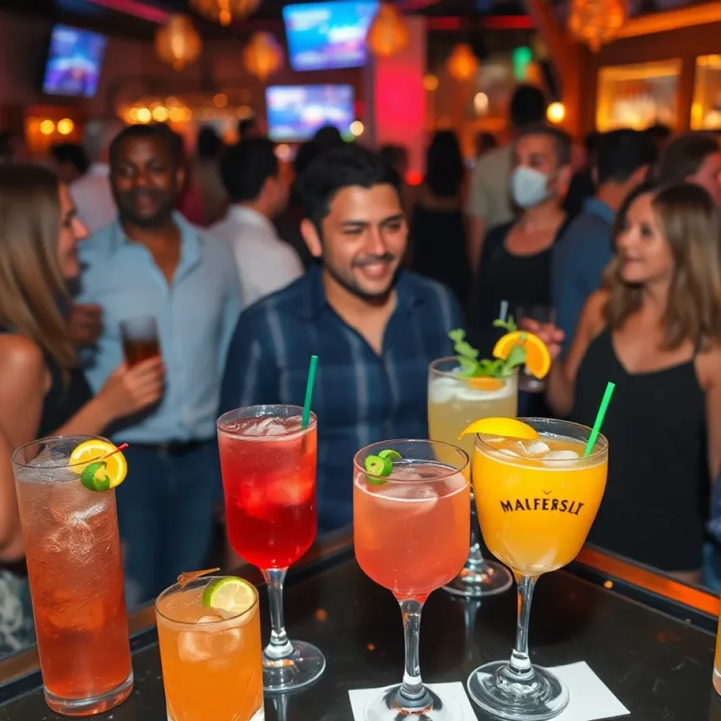 Participants enjoying cocktails at Houston's Cocktail Week