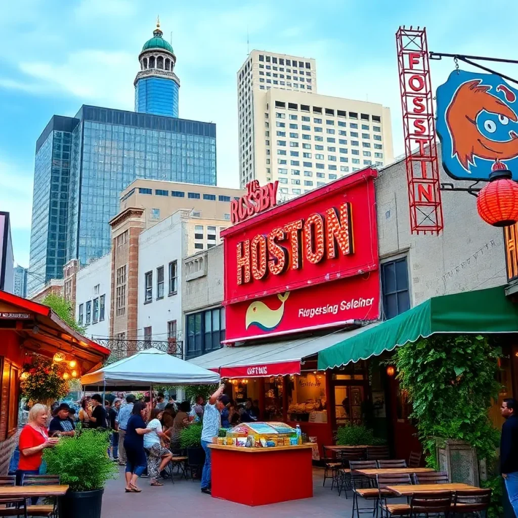 Cultural attractions in Houston with diverse food and vibrant atmosphere