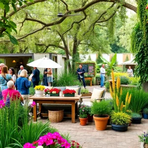 Participants enjoying garden events in Houston, TX