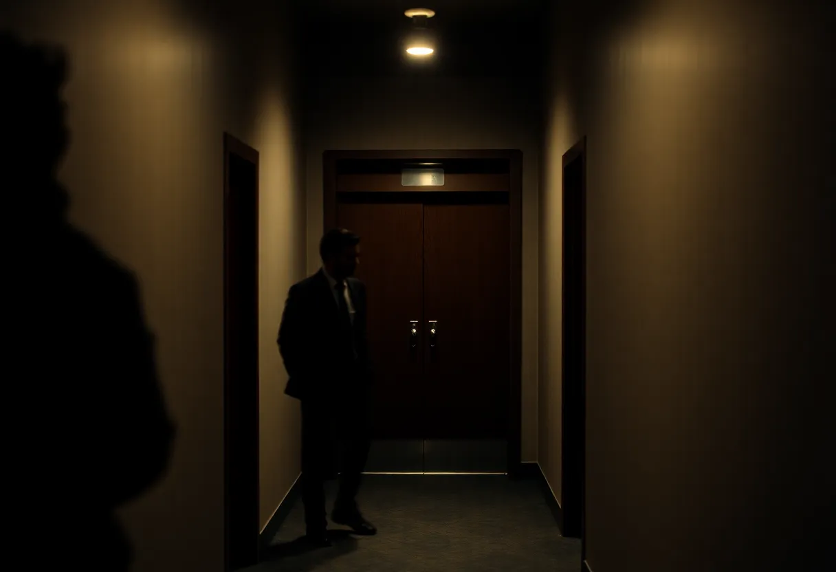 Hotel corridor associated with aggravated robbery in Houston