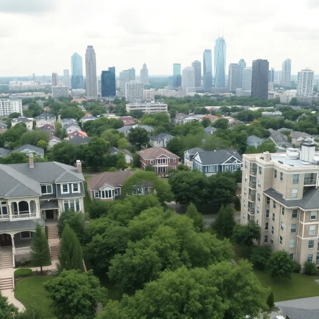 View of Houston housing market with diverse housing types