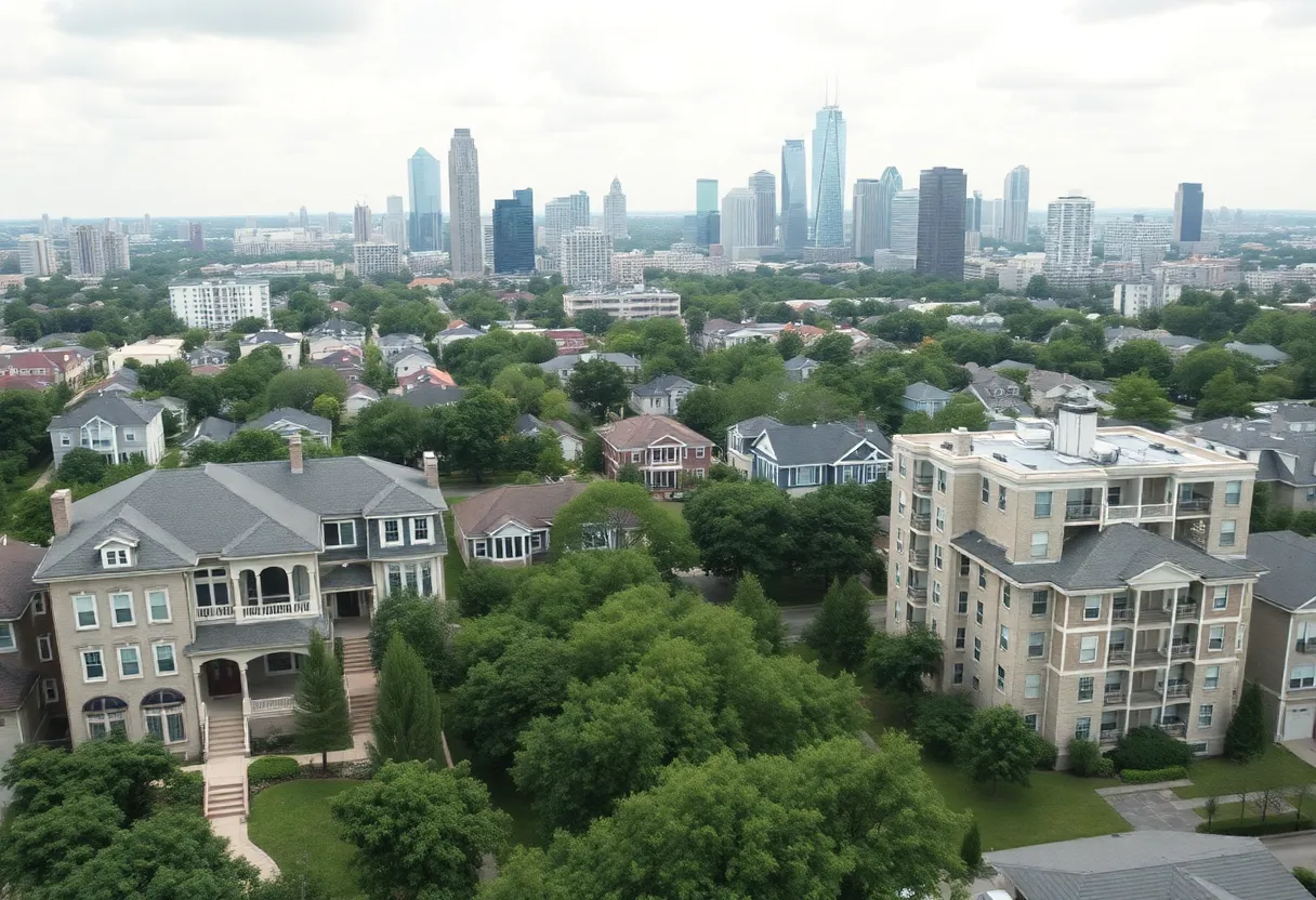 View of Houston housing market with diverse housing types