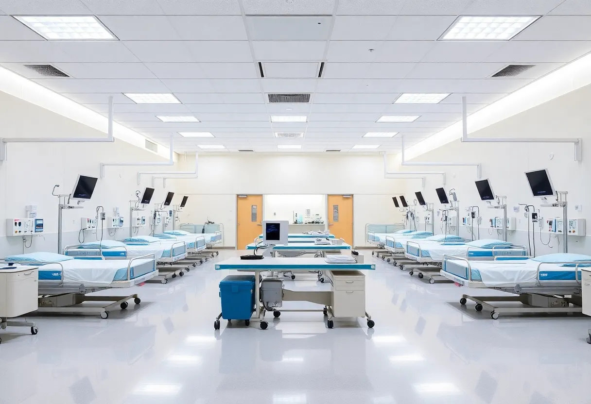 Interior view of Kamada's plasma collection center in Houston