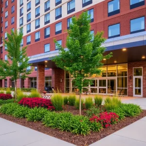 Exterior view of the Marriott Winston-Salem hotel