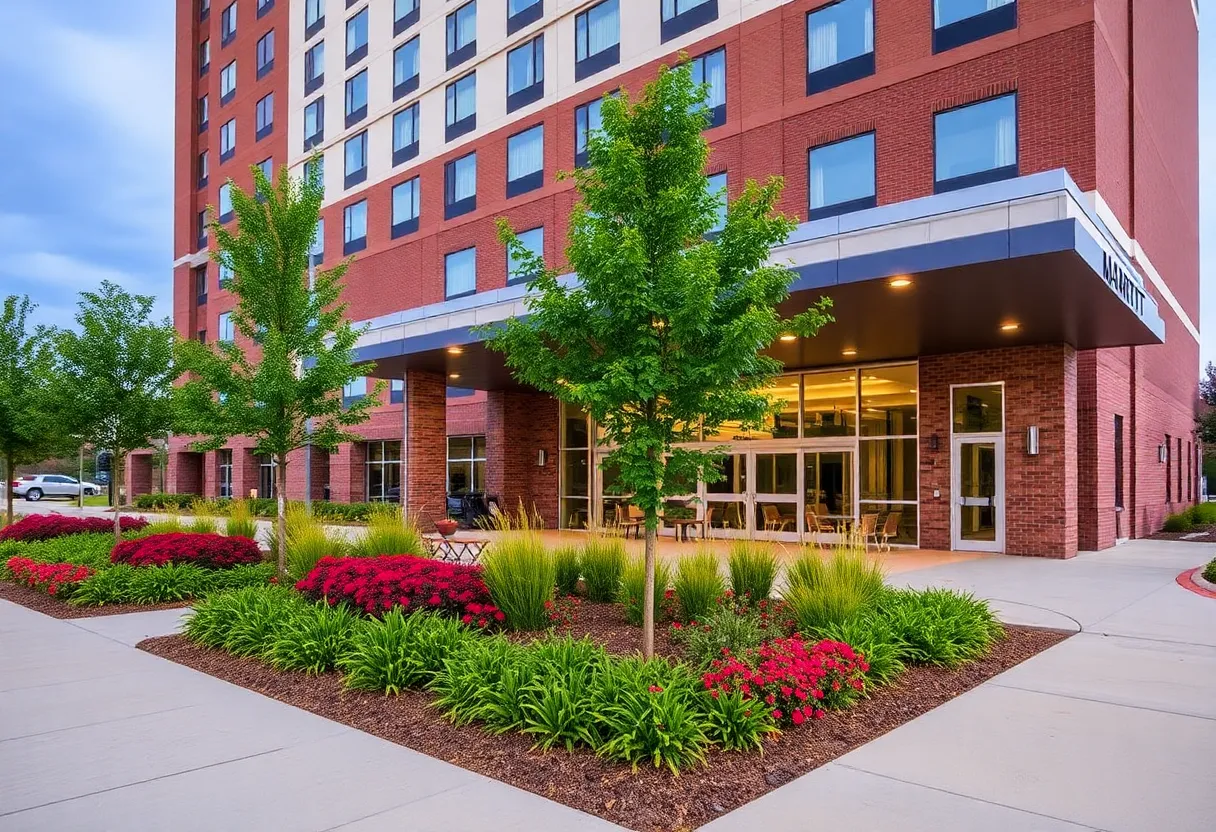 Exterior view of the Marriott Winston-Salem hotel