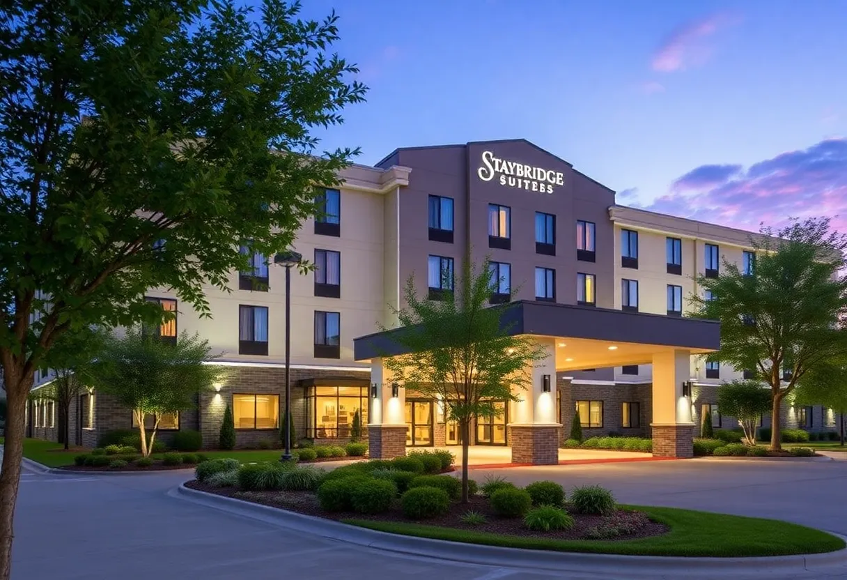 Exterior view of Staybridge Suites Houston Humble Hotel