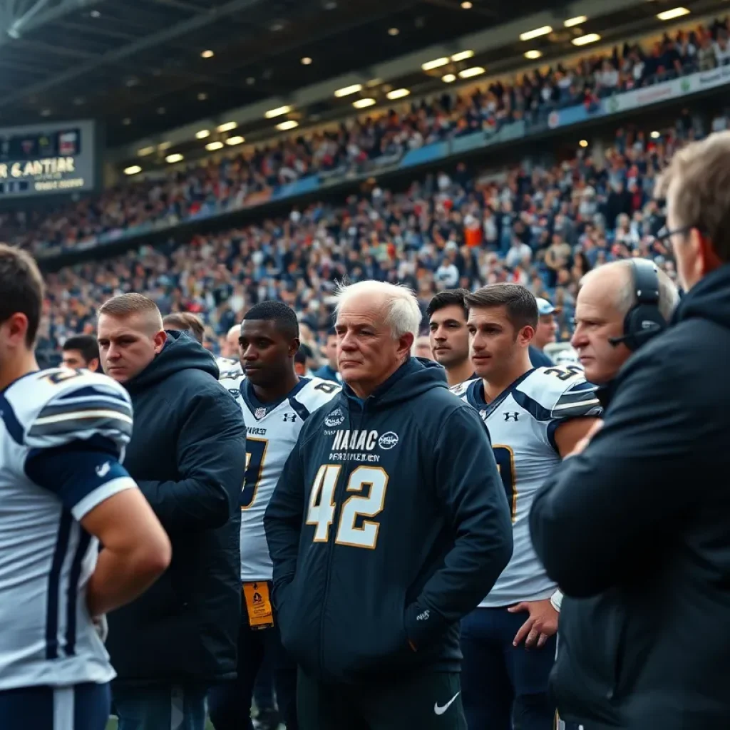 Players from both teams gathered in concern after preseason injury