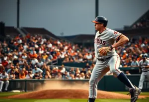 Houston Astros baseball game scene