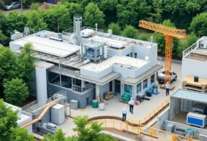 Rendering of Eli Lilly's new manufacturing facility in Houston