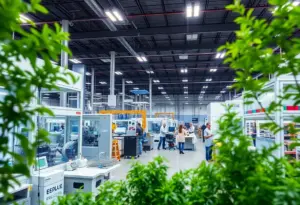 Rendering of Eli Lilly's new manufacturing facility in Houston