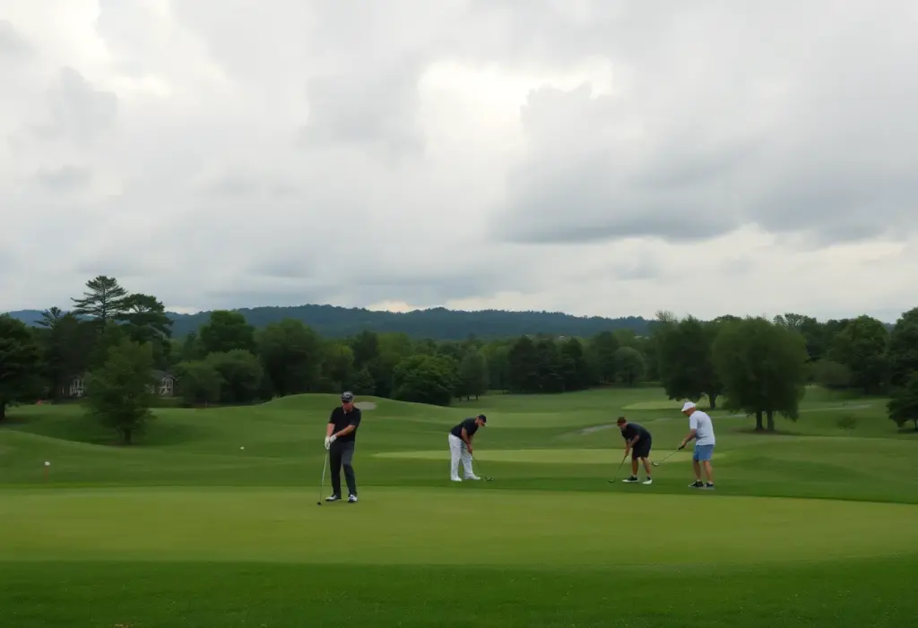 Landscape view of the Belmar Golf Club during the Schooner Fall Classic tournament