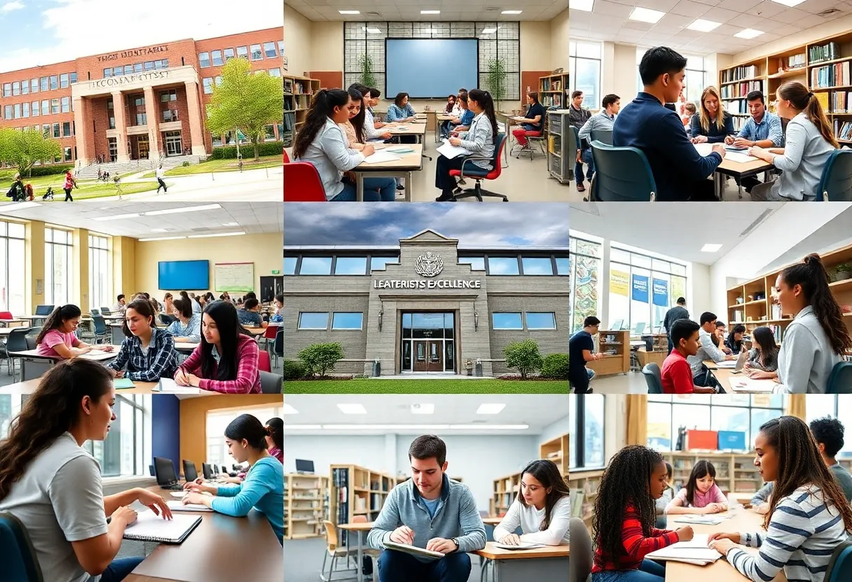Students learning at Houston high schools.