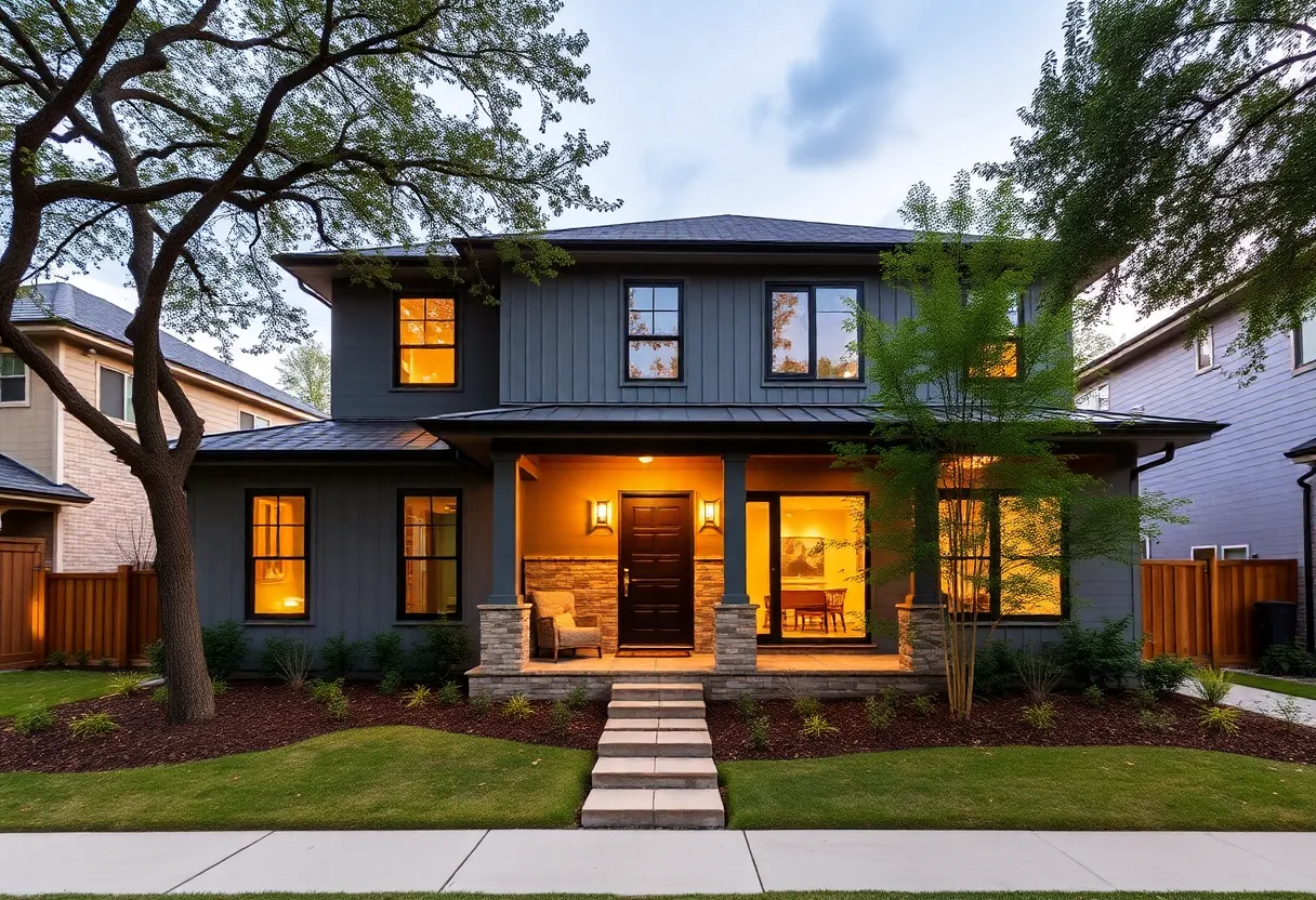Modern Houston home with smart technology and outdoor living space