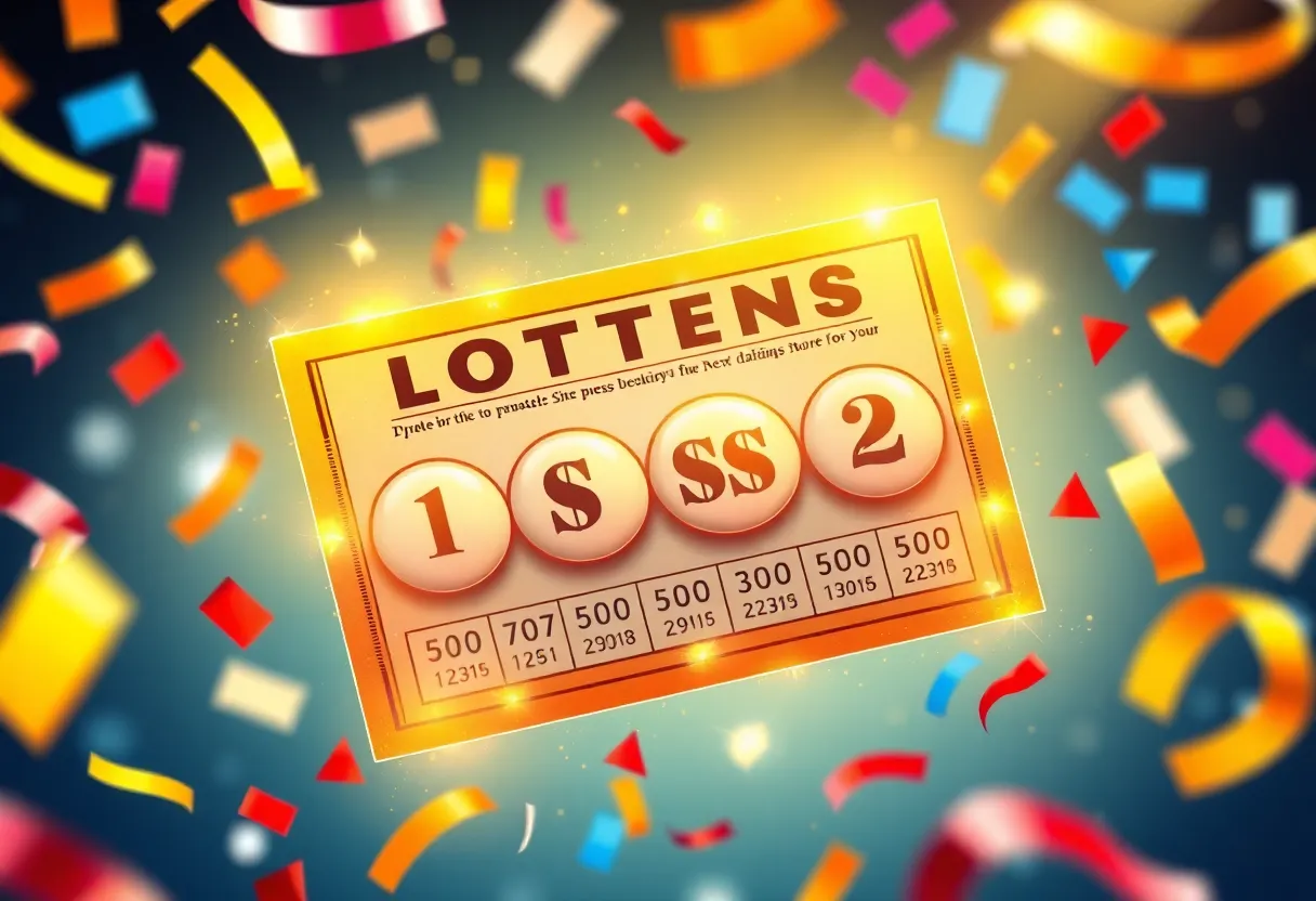 A lottery ticket symbolizing a big win