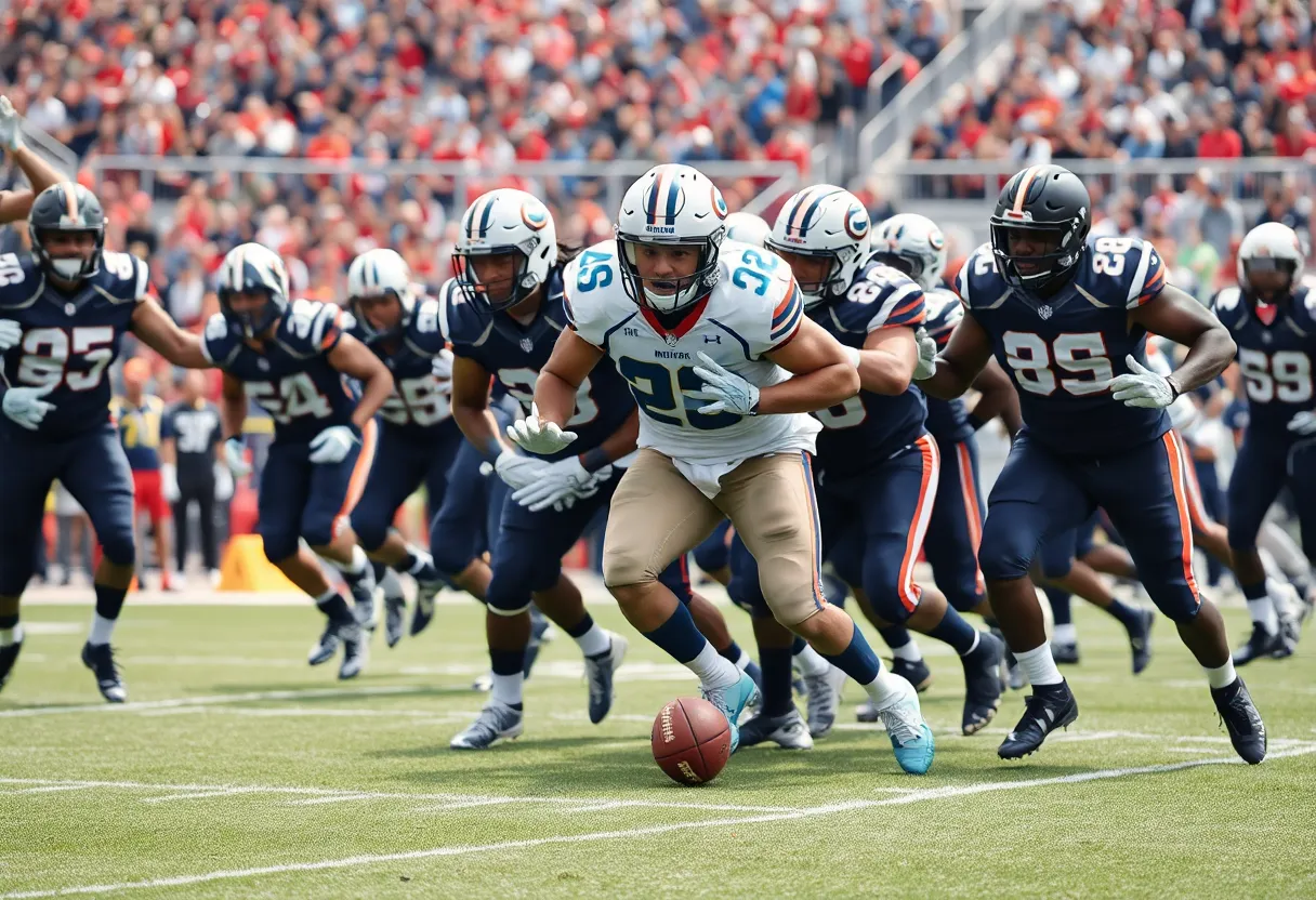 Houston Texans in a season opener game against Los Angeles Rams