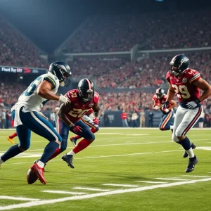 Houston Texans players in action during an NFL game